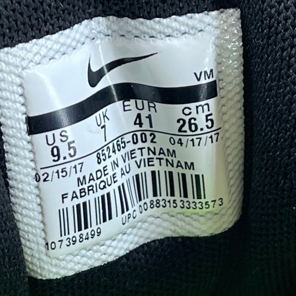 Nike Sneakers Womens Sz 9.5 Air Max Sequent 2 Athletic Running Shoes Black White - Picture 11 of 11